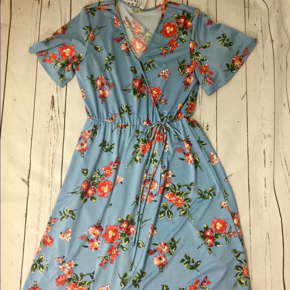 Faux Wrap Dress